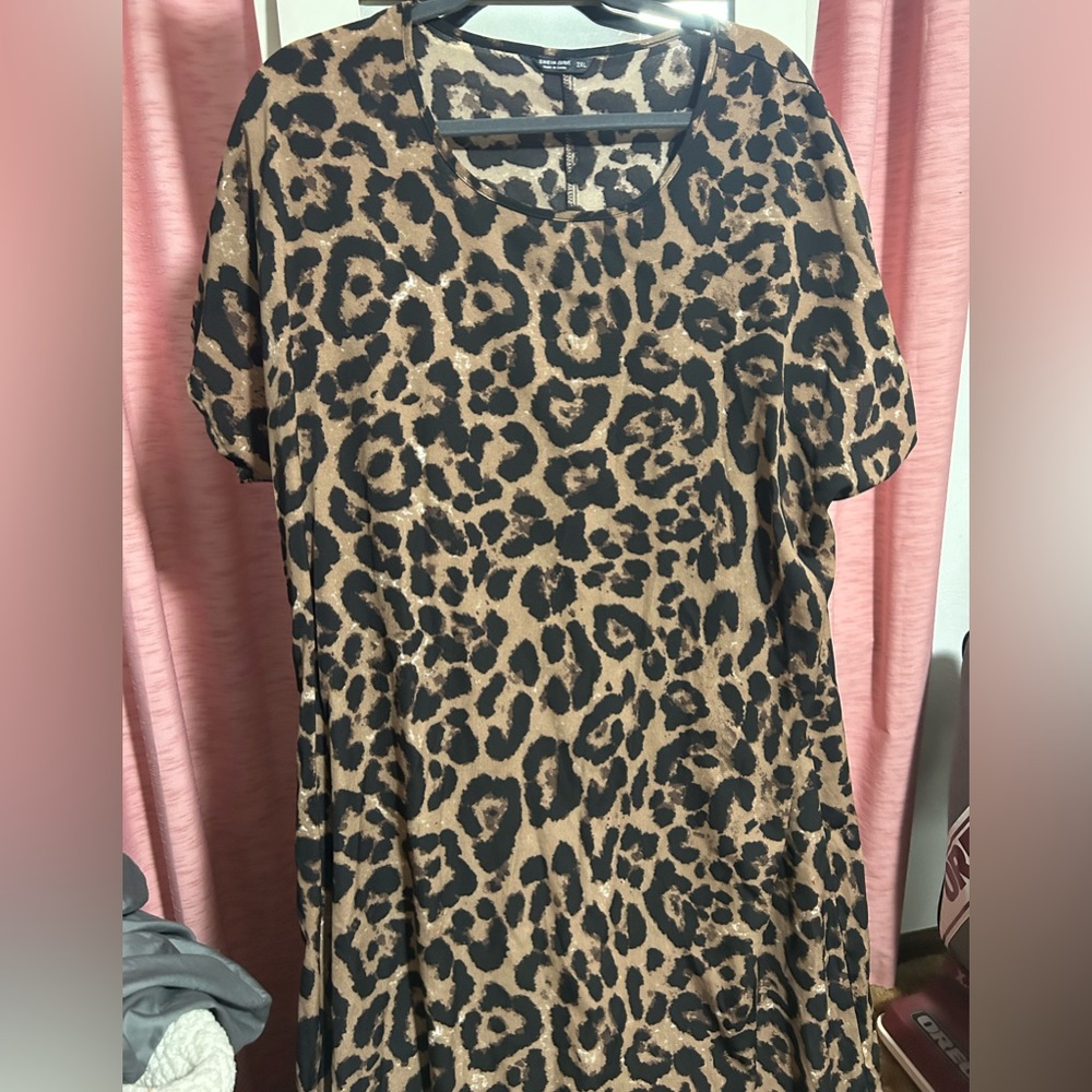 Leopard maxi dress